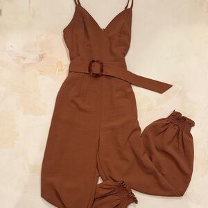 Cinnamon Belted Jumpsuit
